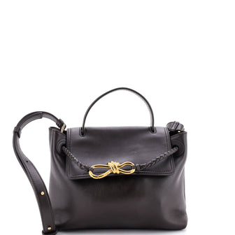 Bottega Veneta Ciao Ciao Top Handle Bag Leather with Intrecciato Detail Small
