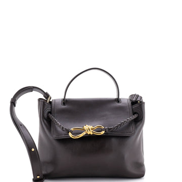 Bottega Veneta Ciao Ciao Top Handle Bag Leather with Intrecciato Detail Small
