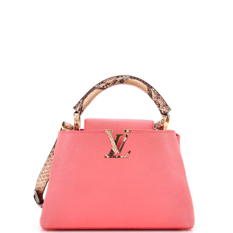 Louis Vuitton Capucines Bag Leather with Python BB