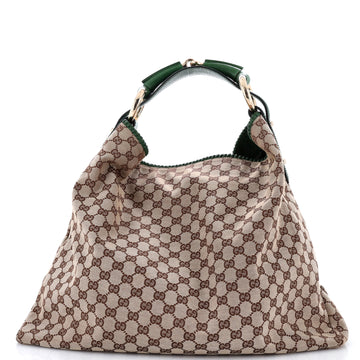 Gucci Horsebit Hobo GG Canvas Large