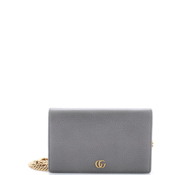 Gucci Petite GG Marmont Chain Wallet Leather Mini