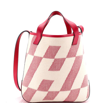 Hermes Cabas H en Biais Tote Canvas with Leather 27