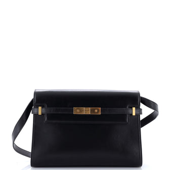 Saint Laurent Manhattan Shoulder Bag Leather Medium