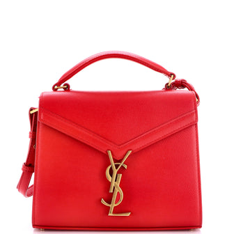 Saint Laurent Cassandra Top Handle Bag Leather Mini