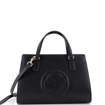 Gucci Soho Convertible Top Handle Satchel Leather Medium
