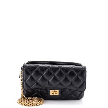 Chanel Reissue 2.55 Flap Phone Holder with Chain Quilted Aged Calfskin