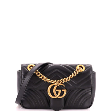 Gucci GG Marmont Flap Bag Matelasse Leather Mini