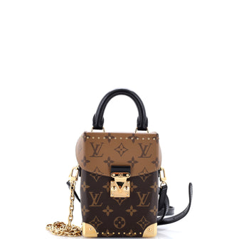 Louis Vuitton Camera Box NM Handbag Studded Reverse Monogram Canvas