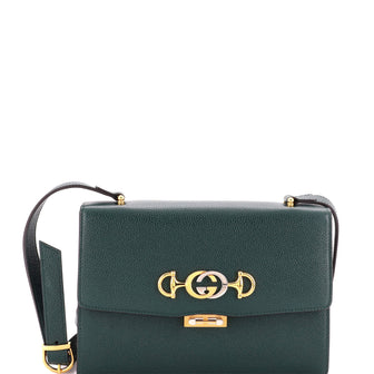 Gucci Zumi Flap Shoulder Bag Leather Small
