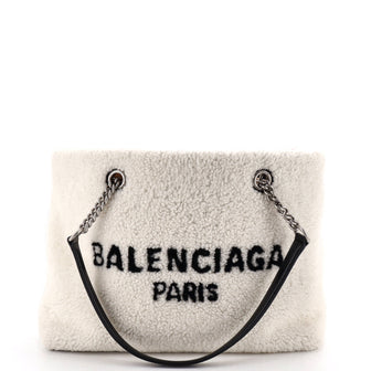 Balenciaga Duty Free Tote Shearling Medium