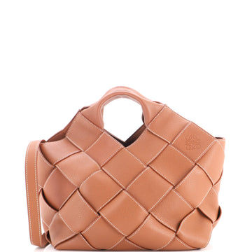 Loewe Woven Basket Bag Leather Small