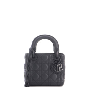 Christian Dior Ultra Matte Lady Dior Chain Bag Cannage Quilt Calfskin Mini