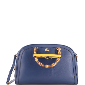 Gucci Diana NM Bamboo Handle Duffle Bag Leather Medium