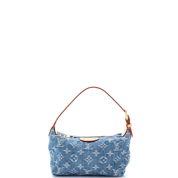Louis Vuitton Hills Pochette LV Remix Monogram Denim