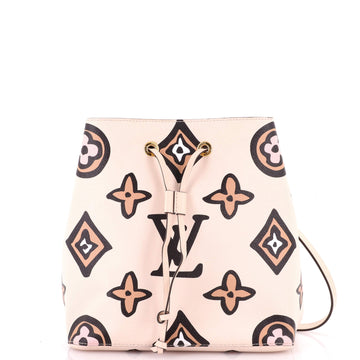 Louis Vuitton NeoNoe Handbag Wild at Heart Monogram Giant MM
