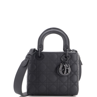 Christian Dior Ultra Matte My ABCDior Lady Dior Bag Cannage Quilt Calfskin