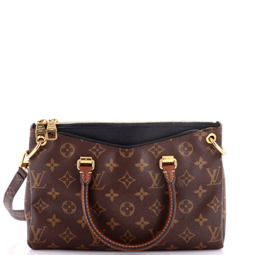 Louis Vuitton Pallas Tote Monogram Canvas with Leather BB