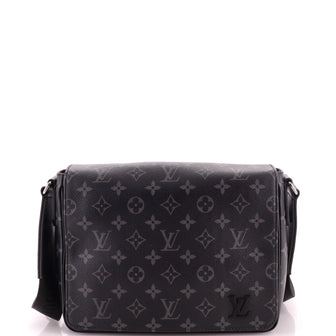Louis Vuitton District Messenger Bag Monogram Eclipse Canvas MM