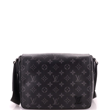 Louis Vuitton District Messenger Bag Monogram Eclipse Canvas MM