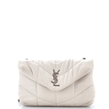 Saint Laurent Loulou Puffer Shoulder Bag Quilted Leather Mini