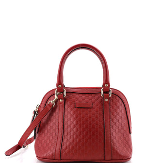 Gucci Convertible Dome Satchel Microguccissima Leather Mini