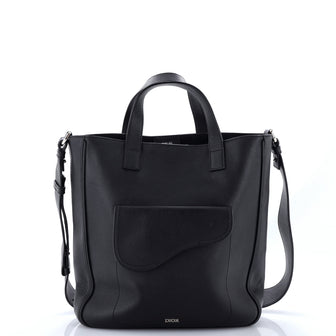 Christian Dior Saddle Tote Leather Tall