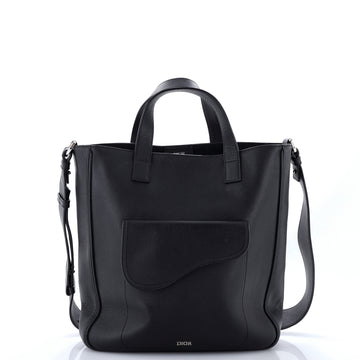 Christian Dior Saddle Tote Leather Tall