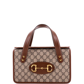 Gucci Horsebit 1955 Boston Bag GG Coated Canvas Small