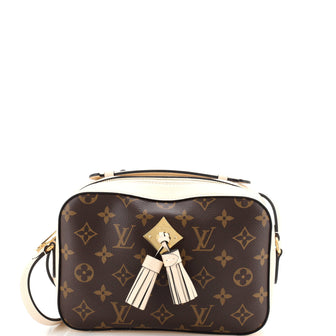 Louis Vuitton Saintonge Handbag Monogram Canvas with Leather