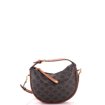 Celine Lulu Bag Triomphe Coated Canvas Teen