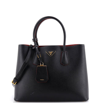 Prada Cuir Double Tote Saffiano Leather Medium