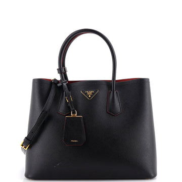 Prada Cuir Double Tote Saffiano Leather Medium