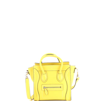 Celine Luggage Bag Grainy Leather Nano