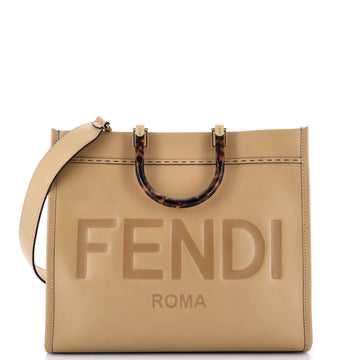 Fendi Sunshine Shopper Tote Leather Medium
