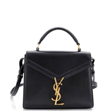 Saint Laurent Cassandra Top Handle Bag Leather Mini