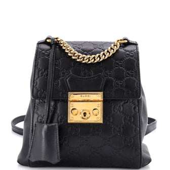 Gucci Padlock Backpack Guccissima Leather Mini