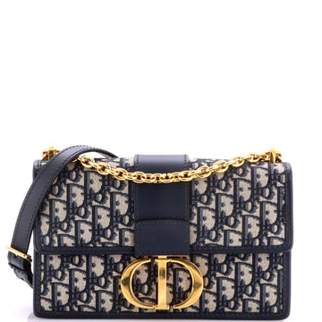 Christian Dior 30 Montaigne Chain Flap Bag Oblique Canvas