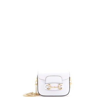 Gucci Horsebit 1955 Chain Shoulder Bag Leather Nano