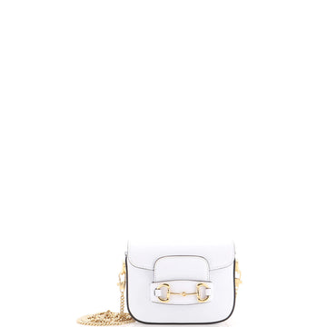 Gucci Horsebit 1955 Chain Shoulder Bag Leather Nano