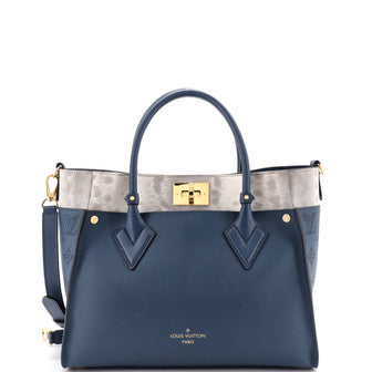 Louis Vuitton On My Side Tote Mahina Leather and Karung MM