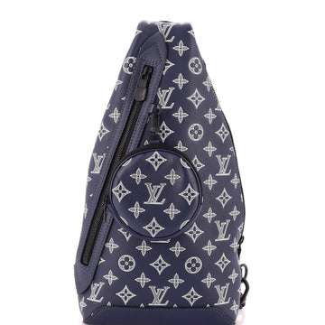 Louis Vuitton Duo Sling Bag Monogram Shadow Leather