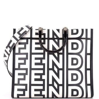 Fendi x Marc Jacobs Sunshine Shopper Tote Printed Leather Medium