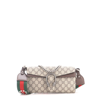 Gucci Dionysus East-West Flap Bag GG Coated Canvas Small