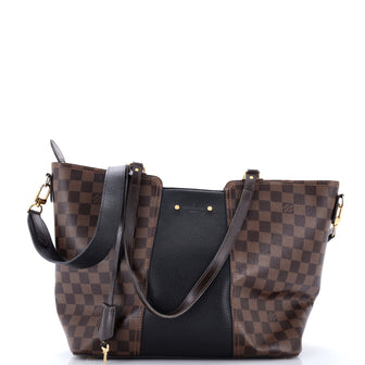 Louis Vuitton Jersey Handbag Damier with Leather