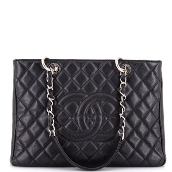 Chanel Grand Shopping Tote Quilted Caviar
