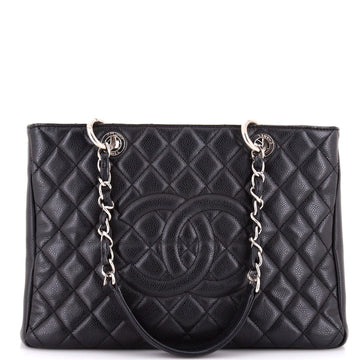 Chanel Grand Shopping Tote Quilted Caviar