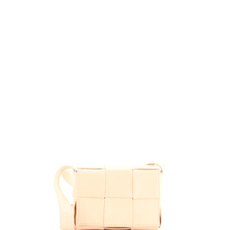 Bottega Veneta Cassette Crossbody Bag Maxi Intrecciato Leather Candy