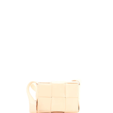 Bottega Veneta Cassette Crossbody Bag Maxi Intrecciato Leather Candy