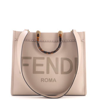Fendi Sunshine Shopper Tote Leather Medium