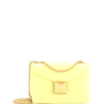Valentino Garavani One Stud Chain Flap Bag Leather Small